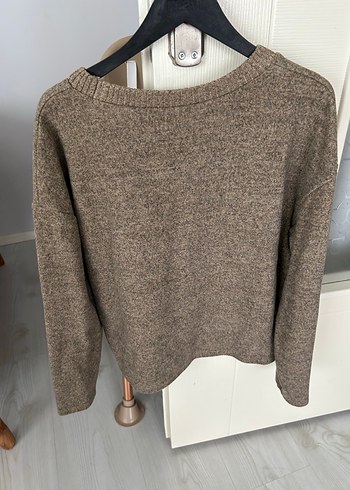 Zara Bej Kadın Oversize Yün Kazak