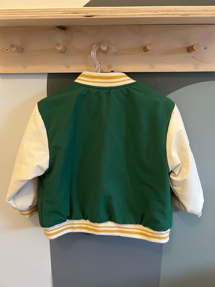Yeşil Düğmeli Erkek Çocuk Ceket - Görsel 4