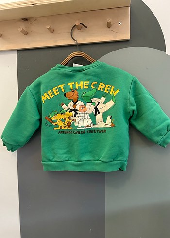 Yeşil Erkek Çocuk Sweatshirt - Görsel 2