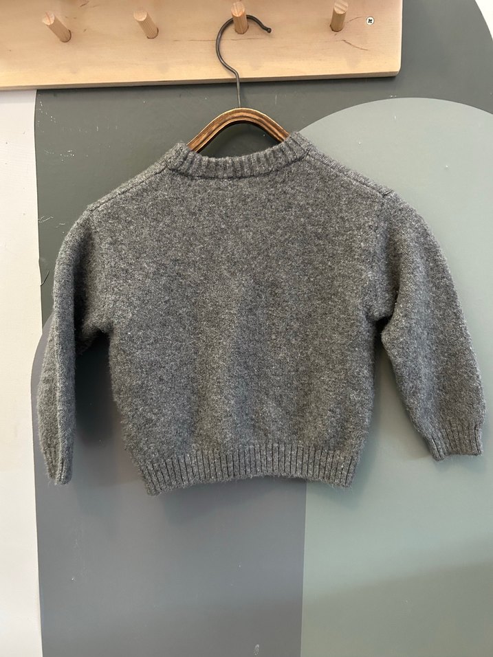 Gri çocukÖrgü Kazak - Görsel 3