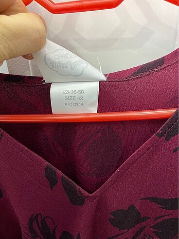 xl Beden bordo Renk Elbise