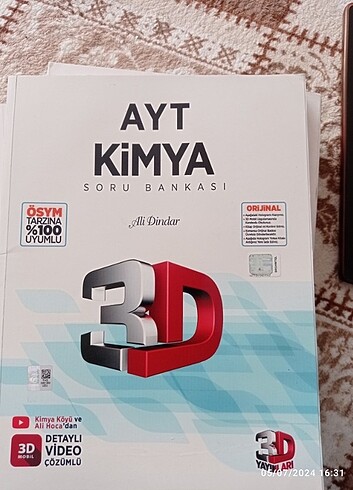  Beden 3d yayınları ayt kimya 