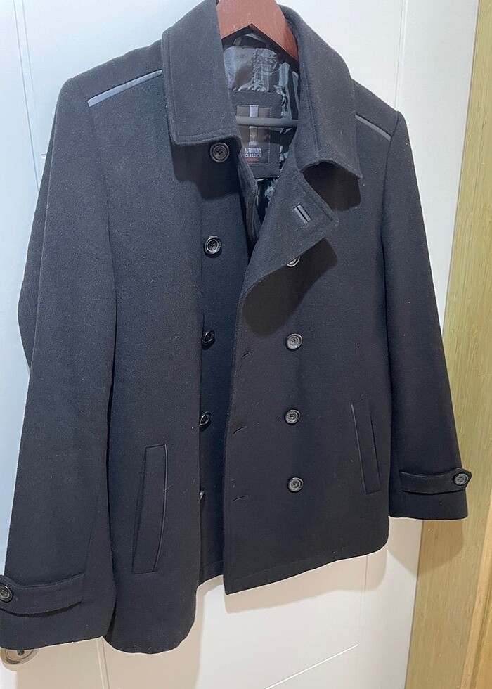 Altınyıldız siyah 50 drop kaşe kaban - Görsel 2