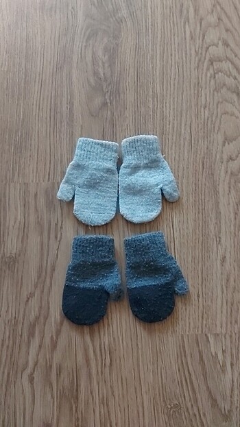 H&M marka ikili  yün eldiven - Görsel 2