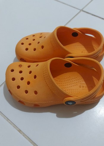 27 Beden turuncu Renk unisex kız erkek çocukları için turuncu terlik