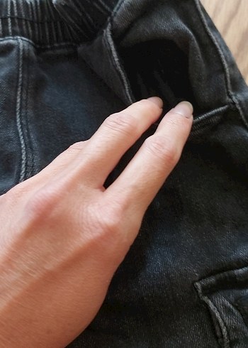 4 Yaş Beden Gri Erkek Çocuk Bol Kesim Kot Pantolon