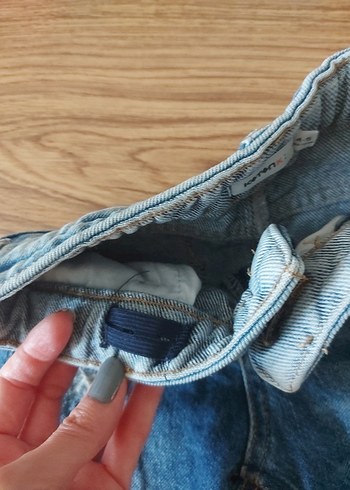 Koton Erkek Çocuk Bağcıklı Geniş Kesim Batik Desenli Kot Pantolon