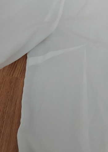 Düğmeli Beyaz Kadın Gömlek elbise - Görsel 5