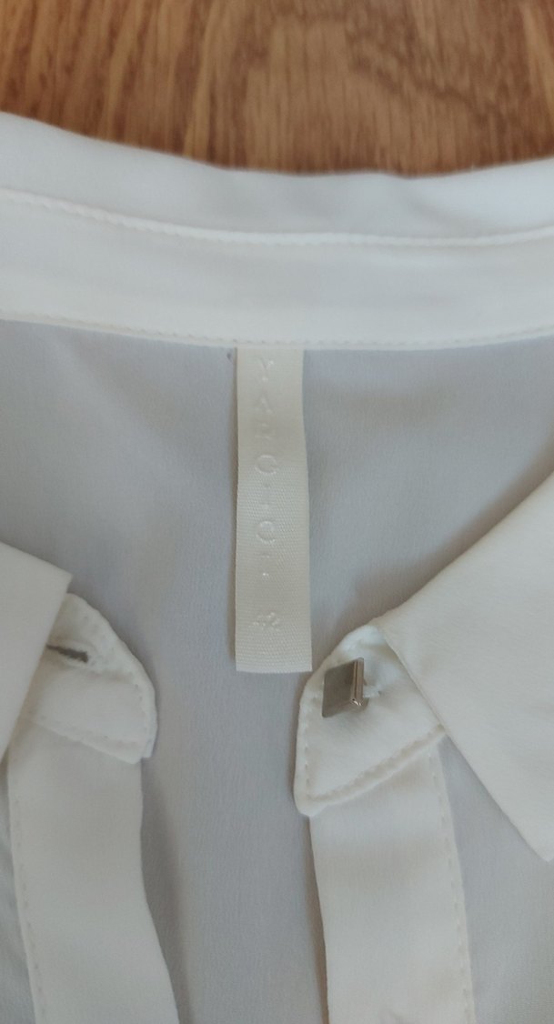 Düğmeli Beyaz Kadın Gömlek elbise - Görsel 2