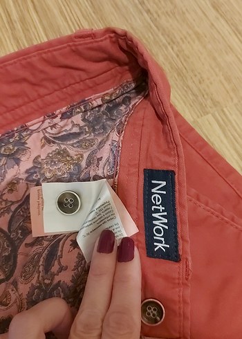 taba renk kadın Şort - Görsel 5