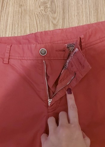 taba renk kadın Şort - Görsel 2