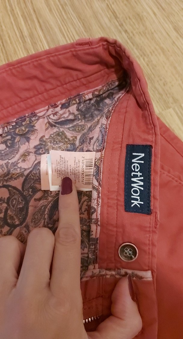 taba renk kadın Şort - Görsel 4