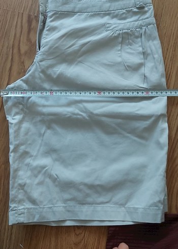 Kadın Bej Rahat Kesim Bermuda Şort - Görsel 5