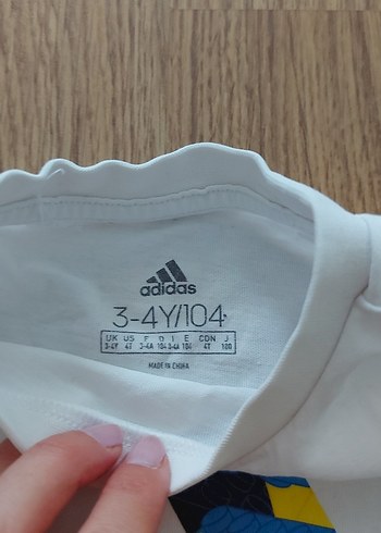 Adidas adidas Erkek Çocuk Beyaz Baskılı Tişört