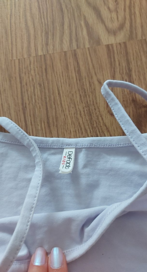 lila Renkli Kız Çocuk Atlet tşört - Görsel 3