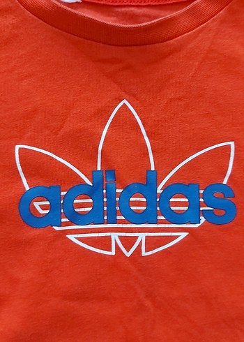 Adidas Kırmızı Adidas Baskılı Erkek Tişört