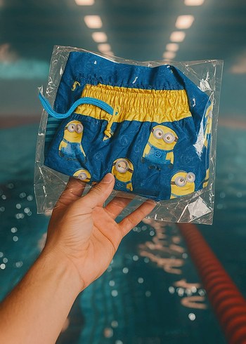 Siyah Baskılı Spor Erkek Şort - Görsel 3