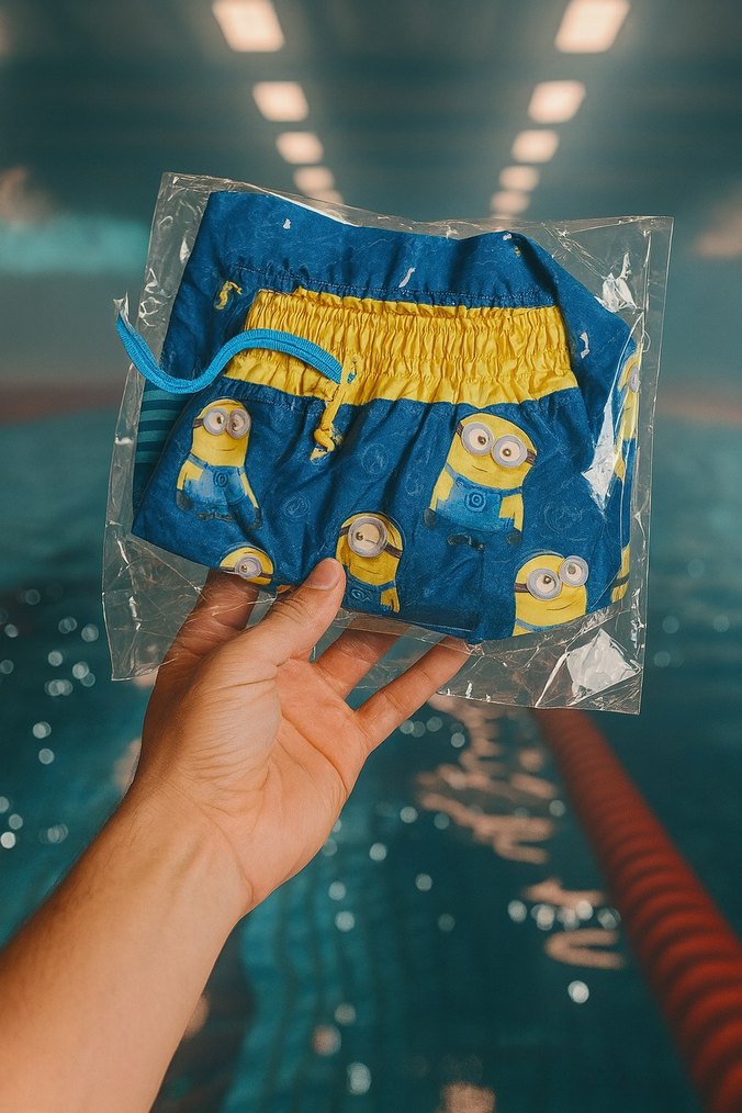 Siyah Baskılı Spor Erkek Şort - Görsel 3