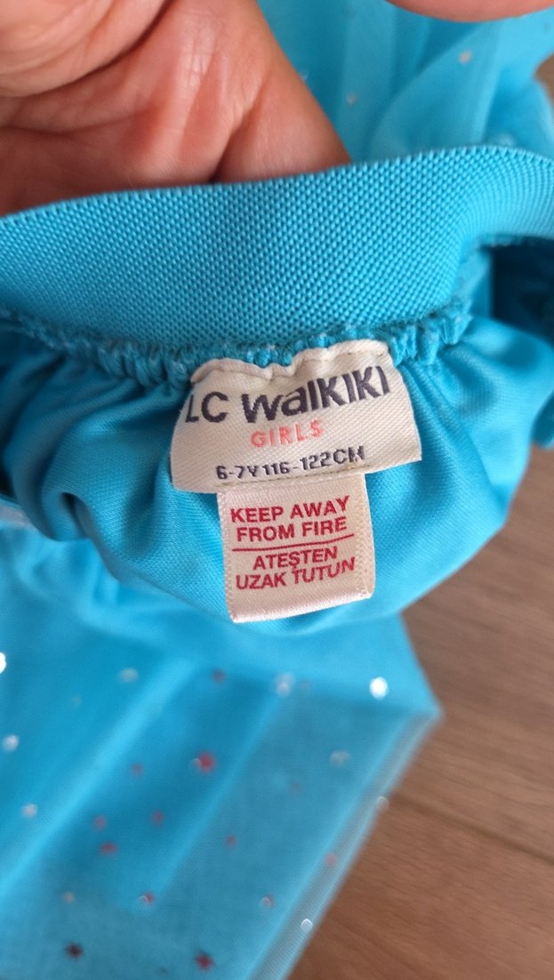 LCW Mavi Simli Kız Çocuk Etek - Görsel 2