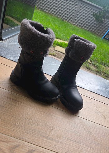 Polaris Kız Çocuk Gri Kürklü Kauçuk Bot - Görsel 2