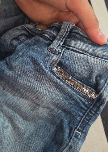 Kız cocuk kot şort - Görsel 4