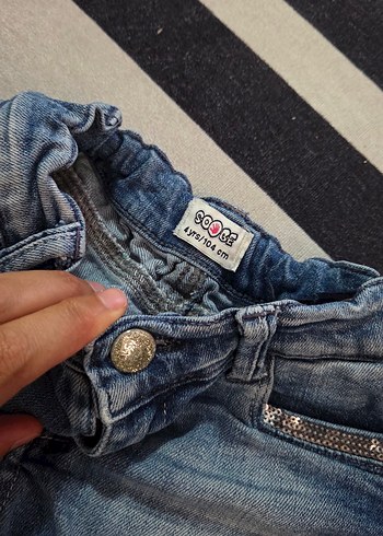 Kız cocuk kot şort - Görsel 2