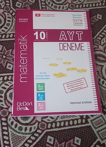10 Adet Ayt Matematik Deneme Üç Dört Beş Yayınları 