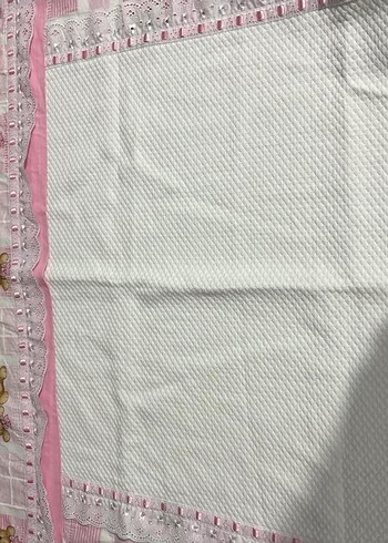 Pembe Nakışlı Bebek Uyku Seti - Görsel 4