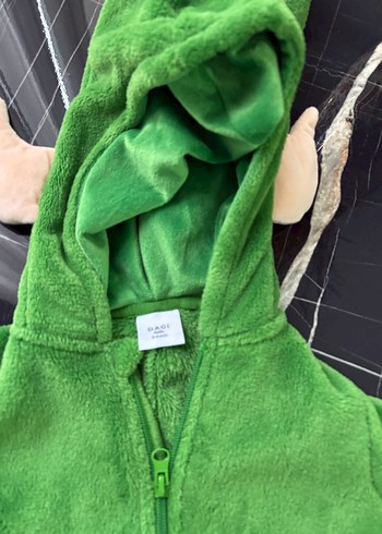 Koyu Yeşil Fermuarlı Bebek Tulumu - Görsel 4