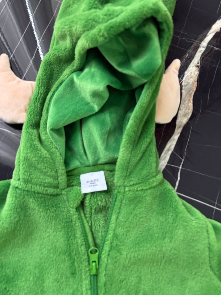 Koyu Yeşil Fermuarlı Bebek Tulumu - Görsel 4