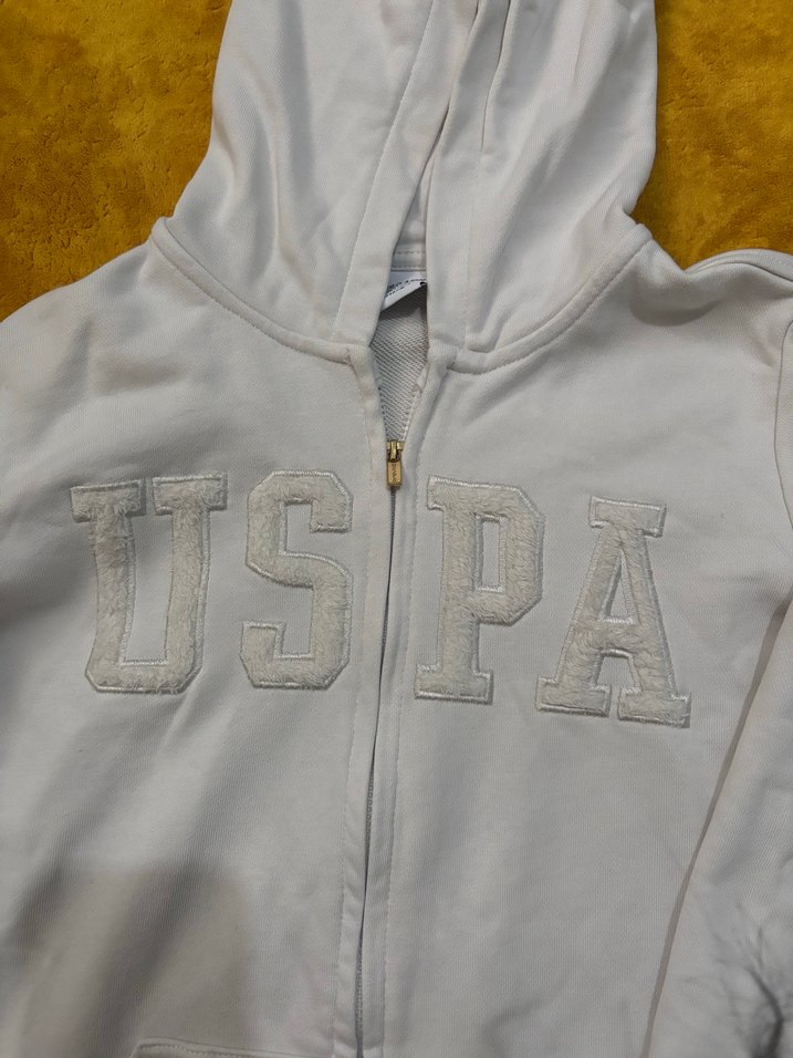 Beyaz Kapüşonlu kız çocuk  Sweatshirt - Görsel 2