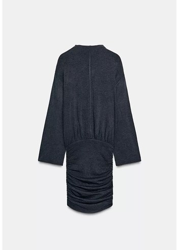 Zara drapeli mini Elbise - Görsel 2