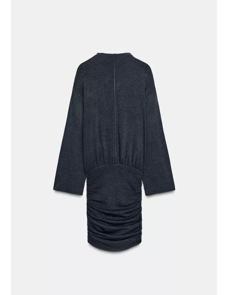 Zara drapeli mini Elbise - Görsel 2