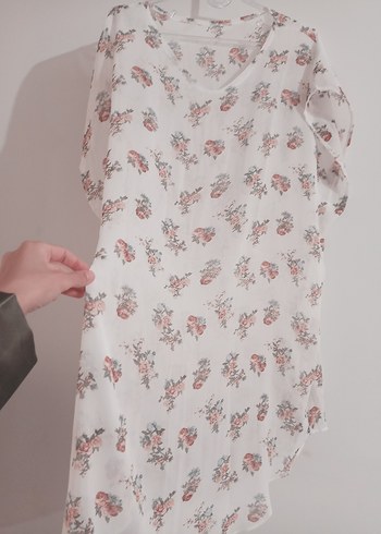 V Yaka Desenli Bohem Pareo - Görsel 2