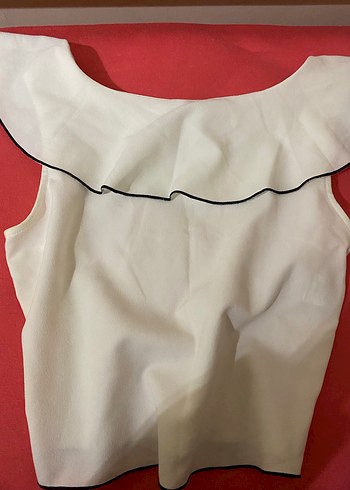 Çiçek Desenli Fırfırlı Kolsuz Mini Bluz - Görsel 2