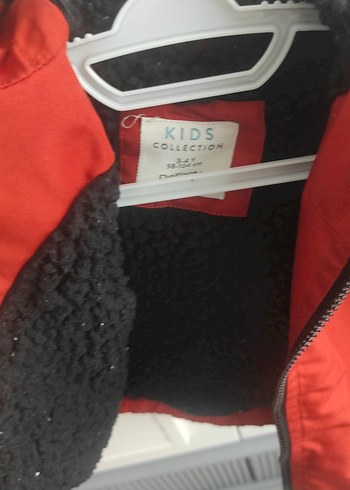 Turuncu Kapüşonlu Fermuarlı Erkek Çocuk Ceketi - Görsel 2