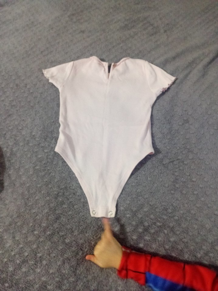 Pembe Kısa Kollu Bebek Kız Body - Görsel 3