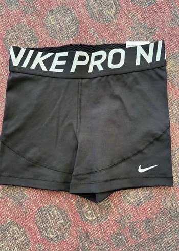 Nike Siyah Elastik Bel Mini Spor Şort