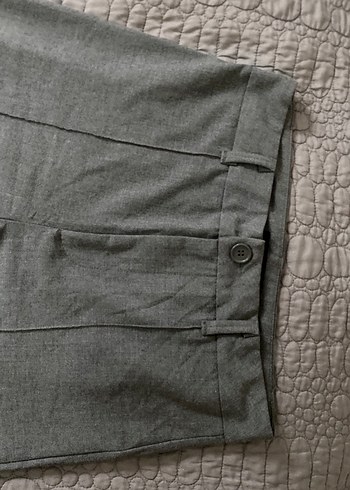 Gri Kadın Kumaş Pantolon - Görsel 2