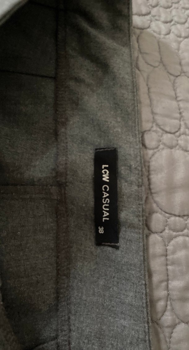 Gri Kadın Kumaş Pantolon - Görsel 3