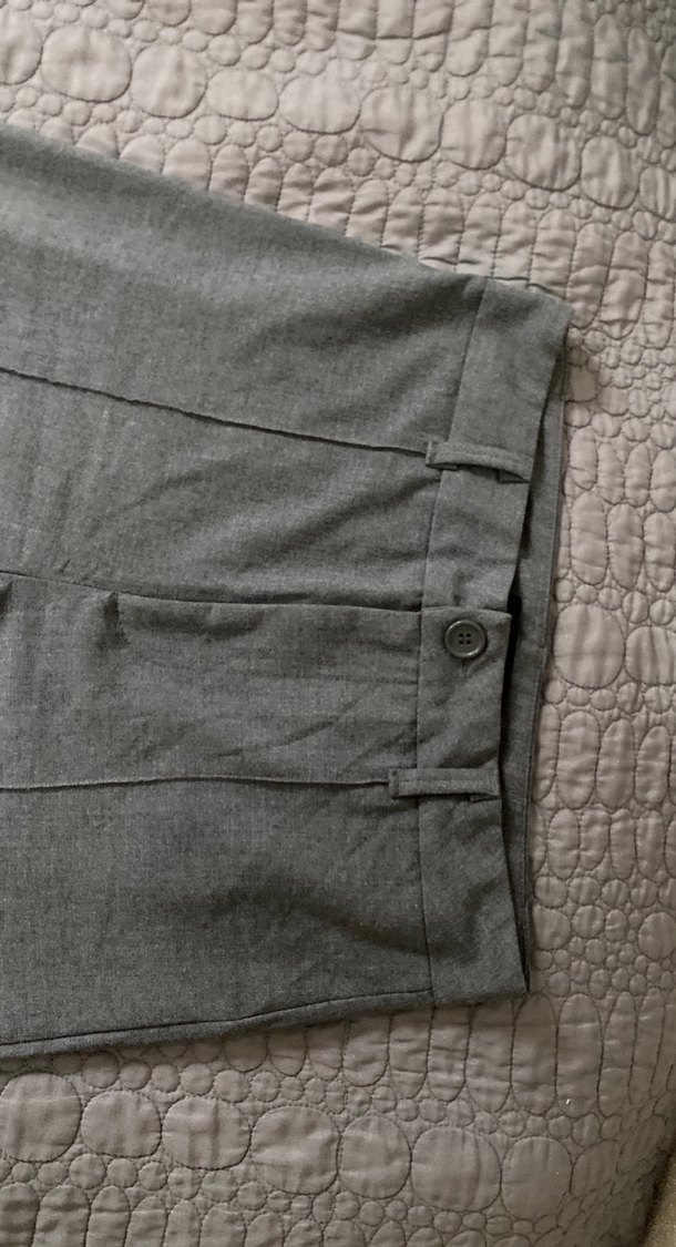 Gri Kadın Kumaş Pantolon - Görsel 2