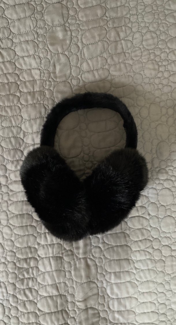 Peluş kulaklık siyah - Görsel 2