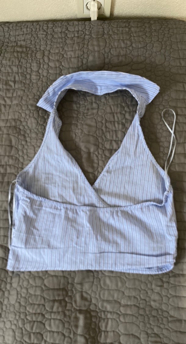 Düğmeli Gri Kadın Kolsuz Bluz gömlek - Görsel 2