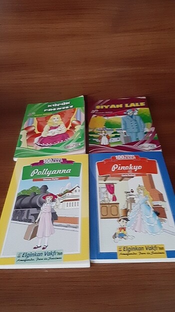 4 KITAP POLLYANNA- PİNOKYOKÜÇÜK PRENSES- SIYAH LALE