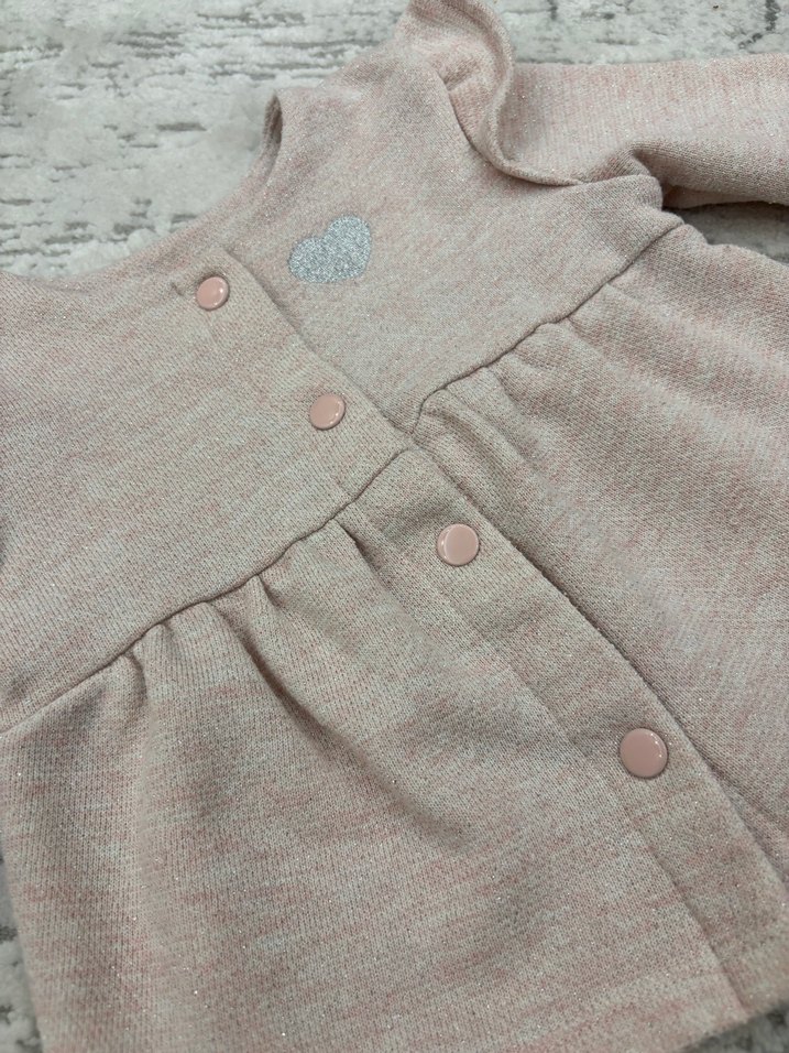 Kız Bebek Düğmeli Bej Hırka - Görsel 5
