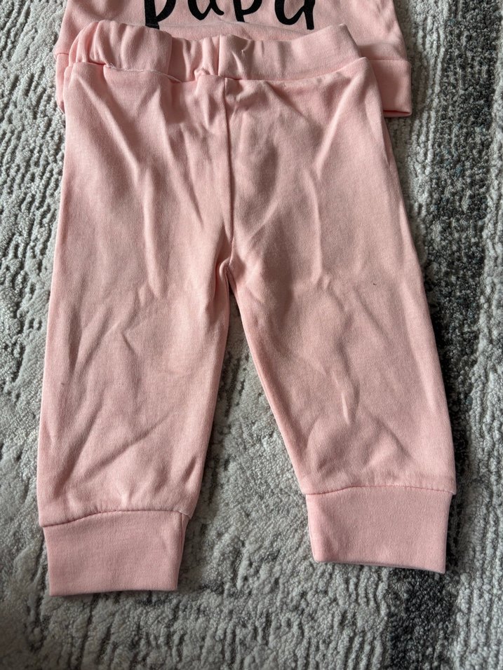 Pembe Kapüşonlu Uzun Kollu Bebek Kıyafet Seti - Görsel 3