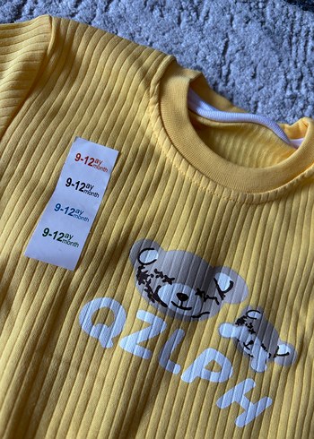 Sarı Uzun Kollu Bebek Takımı - Görsel 2