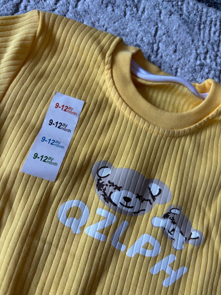 Sarı Uzun Kollu Bebek Takımı - Görsel 2