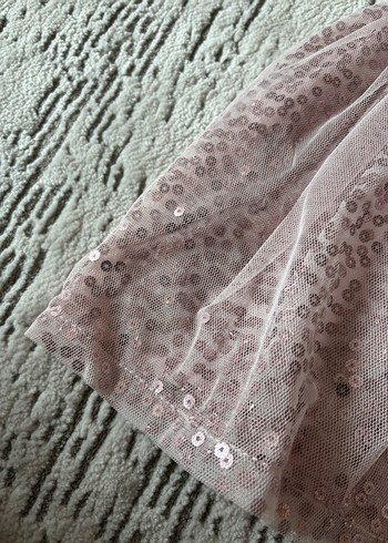 Kız Çocuk Pembe Dantel Detaylı Kolsuz Elbise - Görsel 2