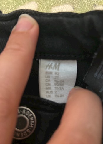24-36 Ay Beden Erkek Çocuk Siyah Denim Pantolon